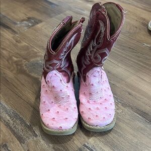 Roper Kids Pink Western Boots size 7
